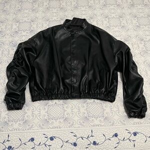 Fashion Nova Black Faux Leather Jacket